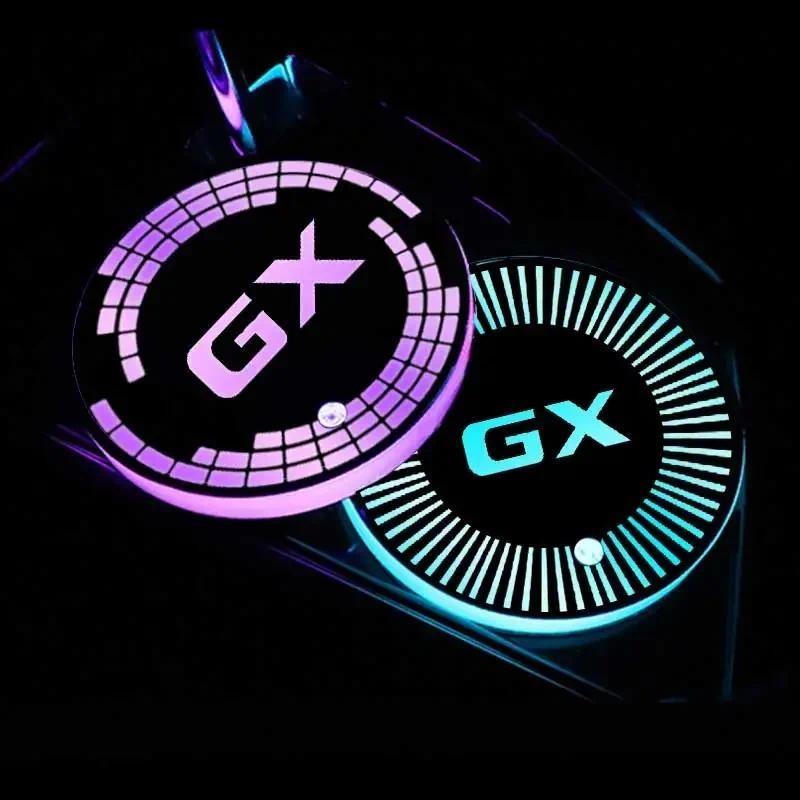 雷克薩斯 GX 標誌 GX470 GX460 RX450 GS400 防滑墊 USB 充電 68 毫米 LED 汽車 7