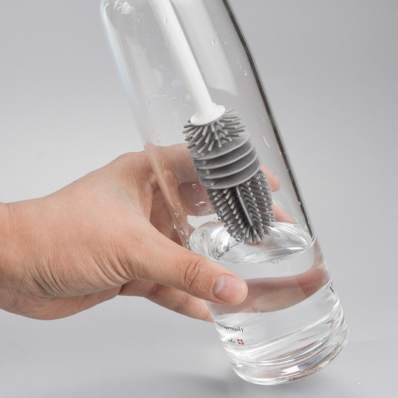 長柄矽膠杯刷 家用奶瓶保溫杯無死角清潔刷子玻璃杯洗杯刷