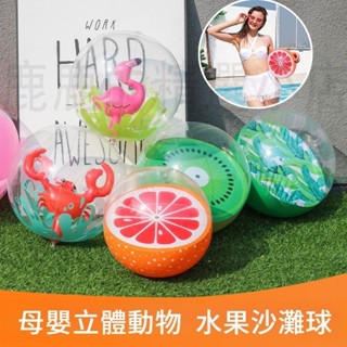 充氣沙灘球 充氣海灘球 西瓜沙灘球 西瓜球 游泳球 水上玩具 兒童玩水 水上球 戲水球 西瓜海灘球透明海灘球