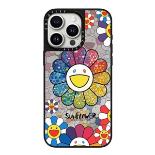 村上隆 太陽花手機殼 iPhone16Pro手機殼 蘋果15Pro防摔殼i14保護殼i13硬殼i12