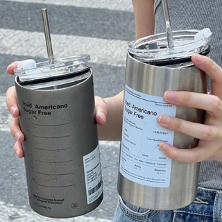 陶瓷咖啡杯 隨行杯 樂扣仕高顏值ins美式咖啡杯不銹鋼保溫隨手杯不銹鋼便攜隨行水杯