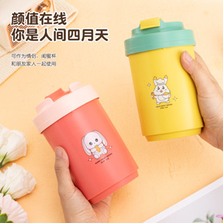304不鏽鋼咖啡杯辦公室禮品杯不鏽鋼卡通小黃鴨咖啡杯