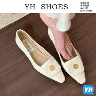 YH SHOES 包鞋女媽媽鞋平底鞋女淑女鞋平底包鞋豆豆鞋瑪麗珍單鞋女鞋新款平底法式複古防滑小香風通懃樂福豆豆鞋