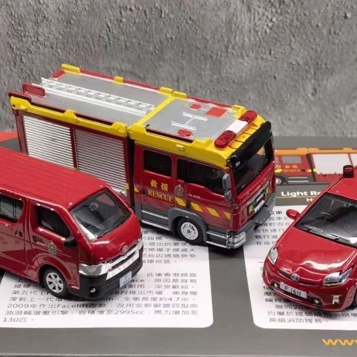 TINY タイニー パトロールカー 消防車 救急車 1/64 4点セット 救急車