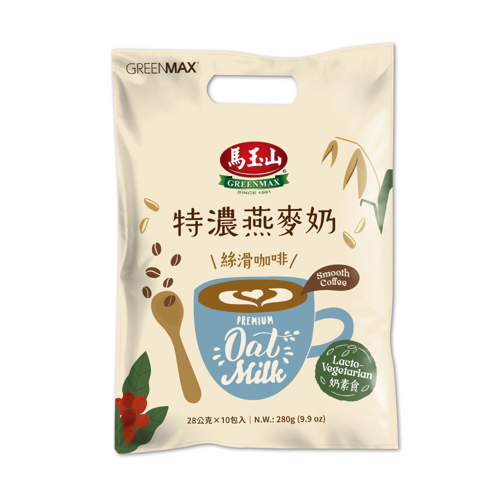 【馬玉山】特濃燕麥奶絲滑咖啡（10入）
