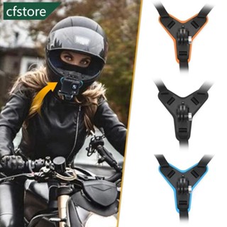 Cfstore 摩托車相機配件摩托車頭盔下巴支架安裝支架動作運動相機全臉支架適用於 GoPro Hero 5/6/7 D