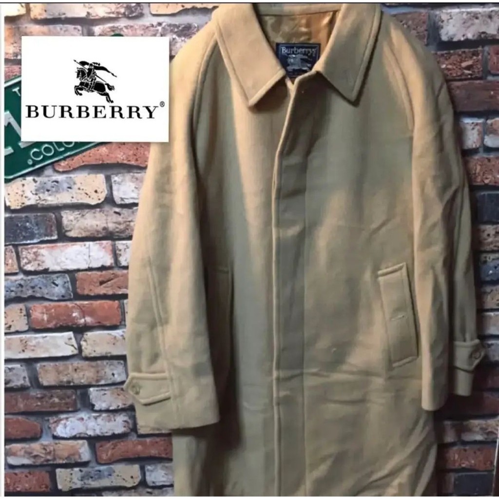近全新 Burberry 博柏利 外套 長版風衣 大衣 羊毛 mercari 日本直送 二手