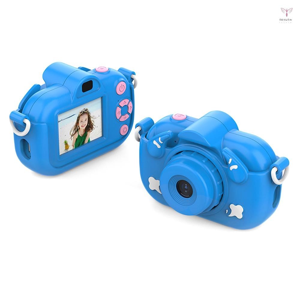 1080p 數碼相機兒童相機 12MP 高清兒童相機兒童自拍相機男孩和女孩 2.0 英寸 IPS 屏幕生日禮物節日禮物送