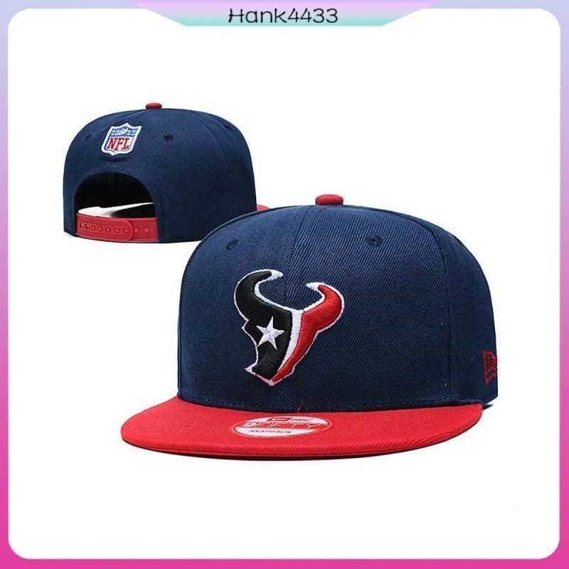 Houston Texans 休斯頓德州人 NFL 橄欖球帽 刺繡 街舞 男女通用 可調整 嘻哈帽 運動帽 AZSS