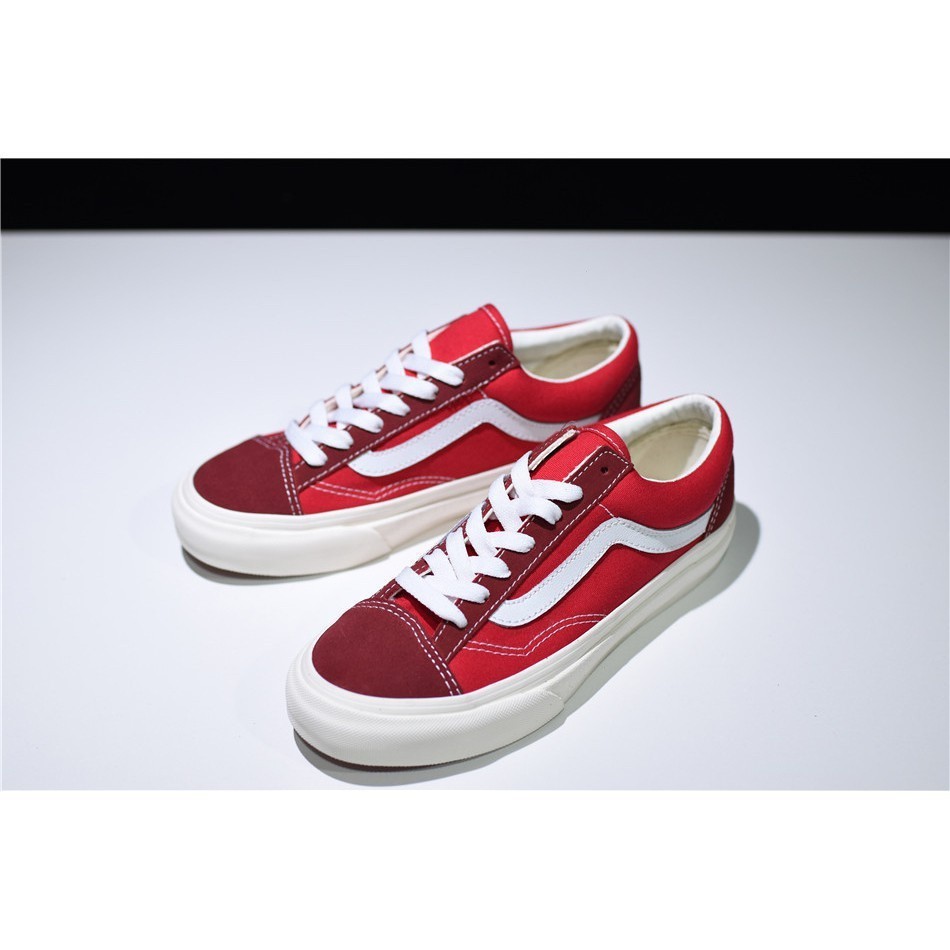 范斯 范思 Vans Vault og style 36 LX Old Skool 紅色 GD Gwon 吉龍麂皮屏高品