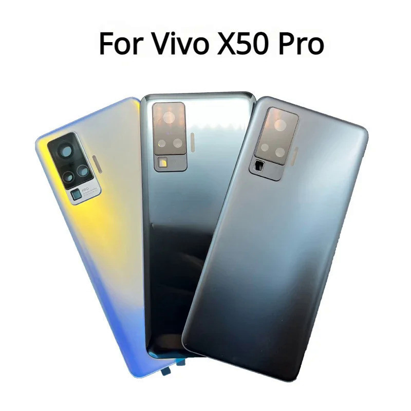Vivo X50 Pro V2005A 2006 電池蓋後蓋玻璃外殼更換相機鏡頭