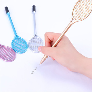 創意可愛羽毛球拍造型中性筆黑色墨水筆學生文具用品