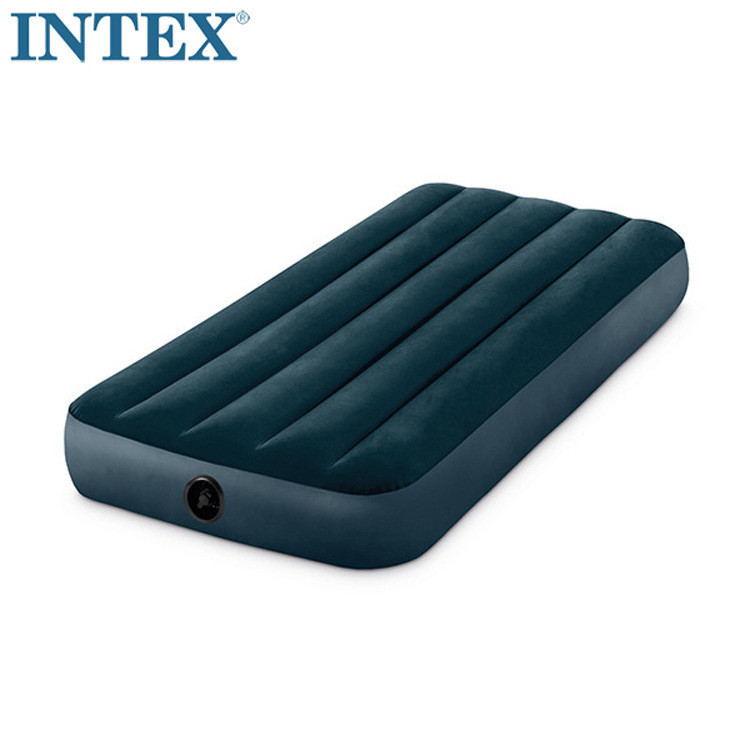 原裝INTEX條紋植絨單人充氣床墊氣墊床帳篷野營墊64731