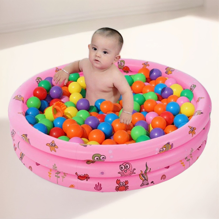 游泳池圓形泳池兒童充氣水池嬰幼兒海洋球池玩具池圍欄