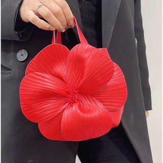 法式花瓣花朵tote包創意花朵手提包單肩斜挎鏈條包