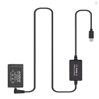 Andoer PD USB Type-C 電纜轉 DR-E17 虛擬電池直流耦合器 LP-E17 替換佳能 EOS M3
