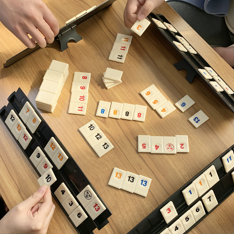 跨境以色列麻將標準版拉數字遊戲牌成人休閒聚會密牌桌遊益智玩具