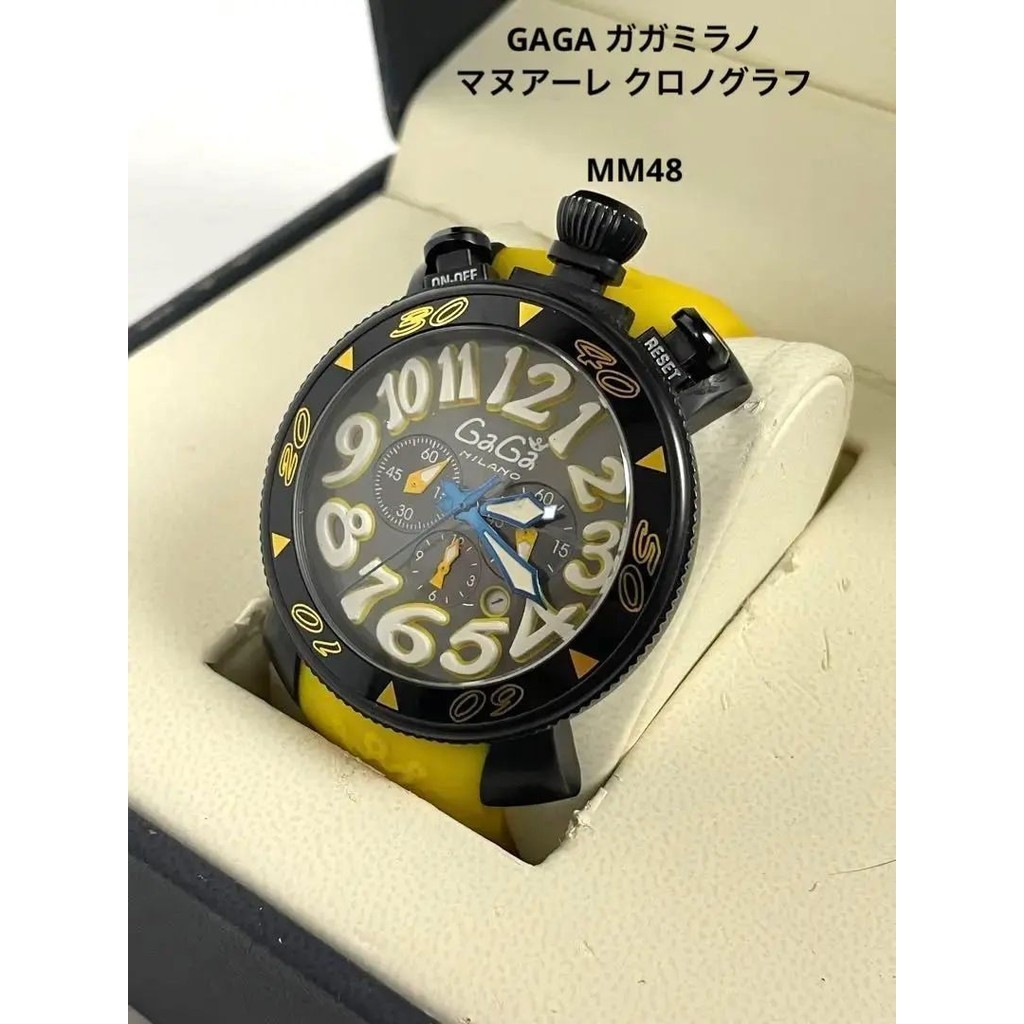 GaGa Milano 手錶 Manuale Chrono mm48 日本直送 二手