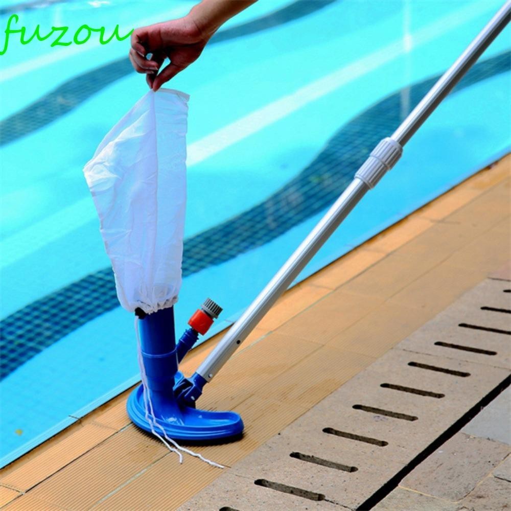 FUZOU泳池吸塵器,經久耐用手持設備便攜式真空水池,刷子真空伸縮桿有用的游泳池噴射清潔劑池塘