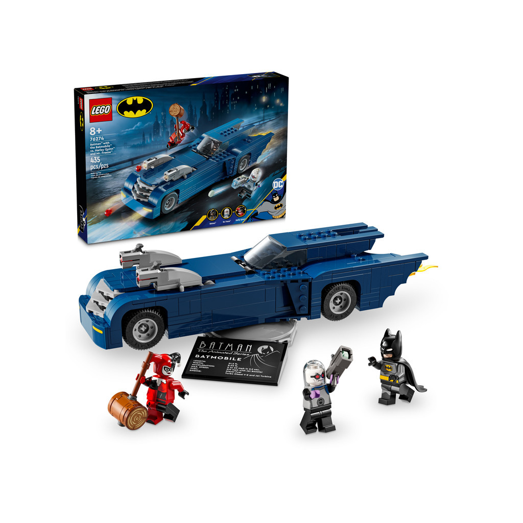 &lt;屏東自遊玩&gt; 樂高 LEGO 76274 DC系列 蝙蝠俠與蝙蝠車vs.小丑女及急凍人