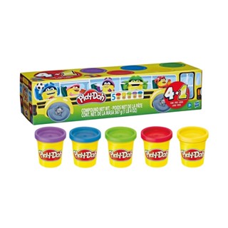 Play-Doh培樂多上學趣校車包5罐黏土組