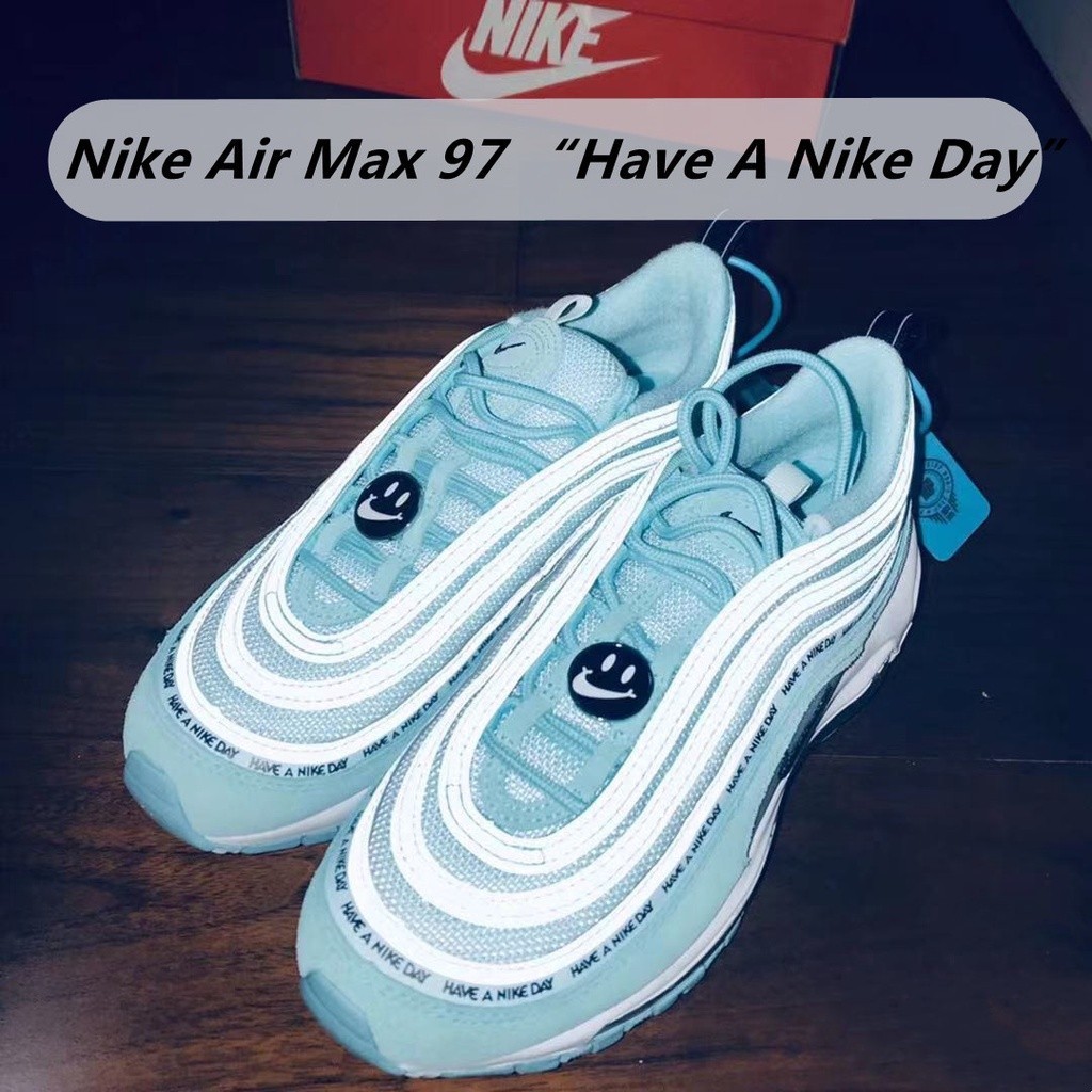 爆火air Max 97“一天有”綠色運動鞋男女透氣跑鞋