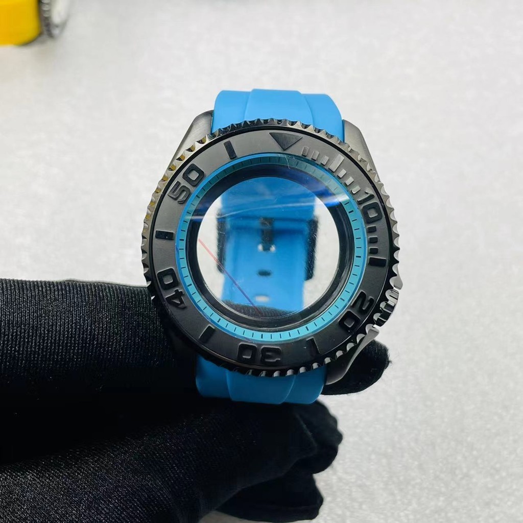 🔥🔥改裝NH35錶殼007鮑魚潛水錶適用NH36機械錶陶瓷圈PC黑殼手錶配件