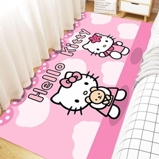 粉色卡通地毯 Hello Kitty 凱蒂貓 堤提貓 女孩兒童房間地墊 客廳地毯 床邊毯 茶幾玄關地墊