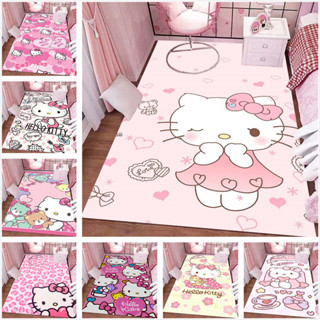 卡通 Hello Kitty 可愛貓咪兒童房趣味印花地毯客廳沙發區爬行墊吸水防滑可定製-68