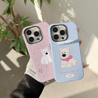 手機殼 適用於iPhone 可愛小狗iPhone15/16promax雙層手機殼iPhone13菲林二合一12pro/1