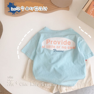 🍉Cute Baby🍉純棉夏季新款兒童短袖T恤男童女童寶寶圓領半袖嬰兒上衣薄