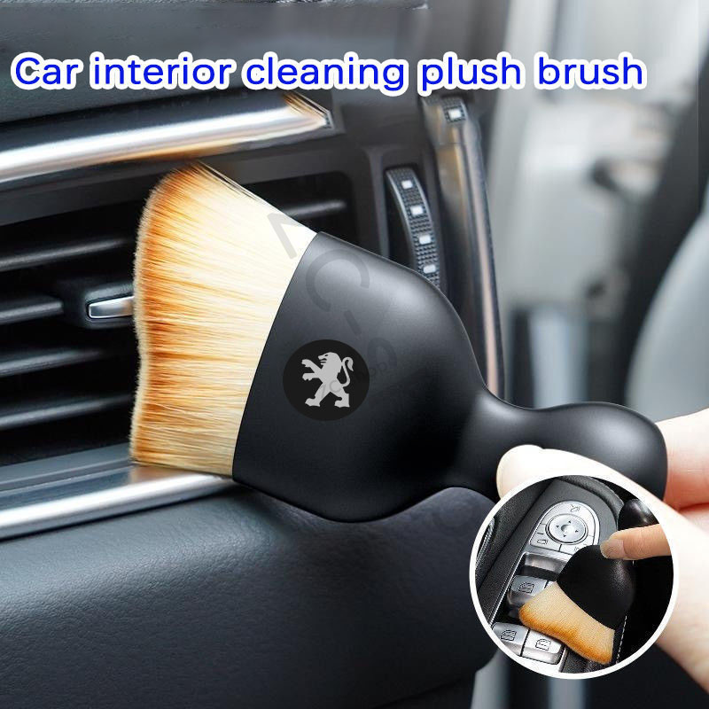 PEUGEOT 汽車內飾清潔刷帶弧形頭和軟毛的迷你刷子,用於清潔汽車內飾、儀表板、標致 3008 的通風口 5008 2