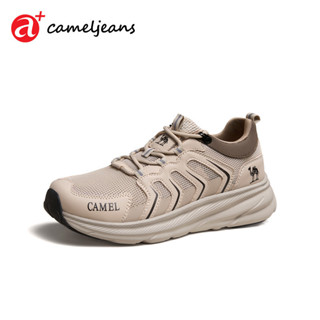 Cameljeans 男士戶外徒步鞋透氣網眼休閒鞋厚底運動鞋