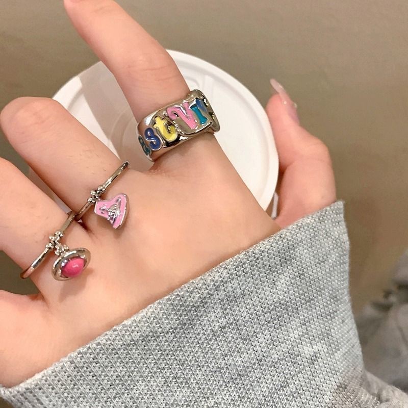 Vivienne Westwood 戒指女款小眾精緻開口食指戒獨特個性指環