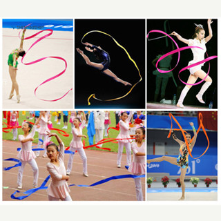 SHENYOU 4米藝術體操綵帶舞蹈表演道具跳舞絲帶