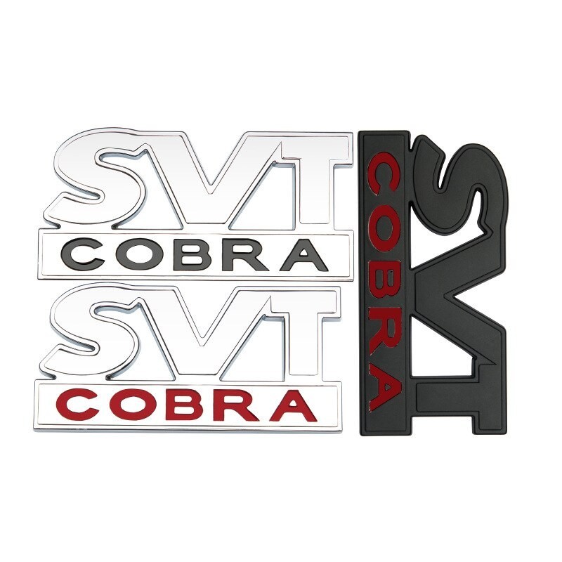有趣的汽車 3D 金屬 SVT 眼鏡蛇汽車貼紙 GT350 徽章標誌貼花適用於福特野馬謝爾比 GT350 F-150 汽