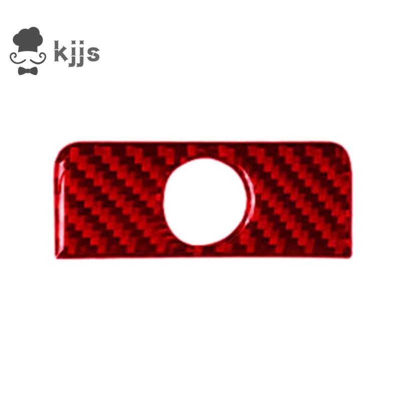 HONDA 本田雅閣 2013-17 款紅色碳纖維內飾 ECON 按鈕面板蓋裝飾配件