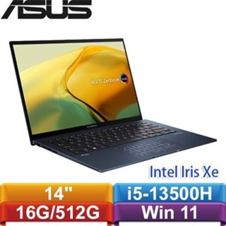 ASUS ZenBook 14 UX3402VA-0132B13500H 14吋筆電-藍原價30999(再送筆電包+滑鼠