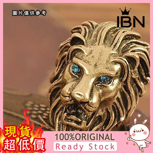 [小念飾品] 誇張個性鑲鑽獅子頭造型動物戒指