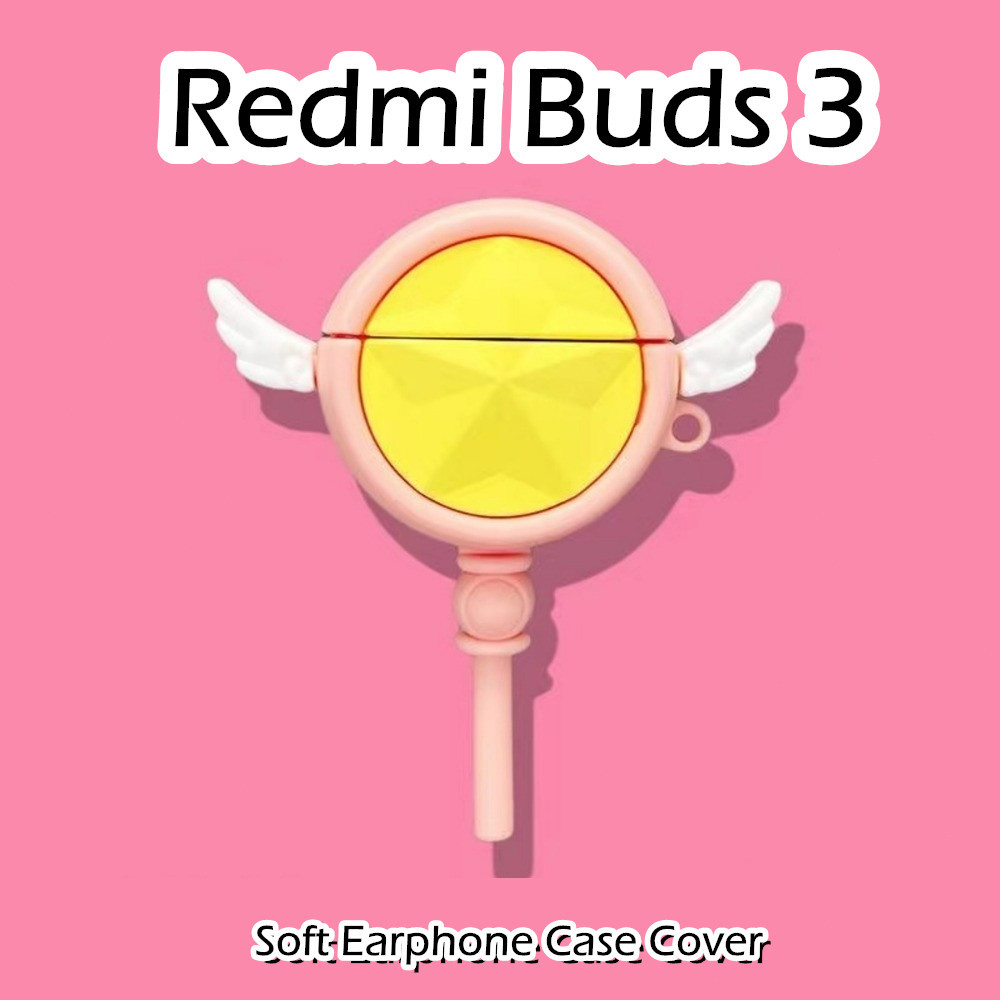 [高品質] 適用於 Redmi Buds 3 保護套創意卡通造型軟矽膠耳機保護套保護套 NO.4