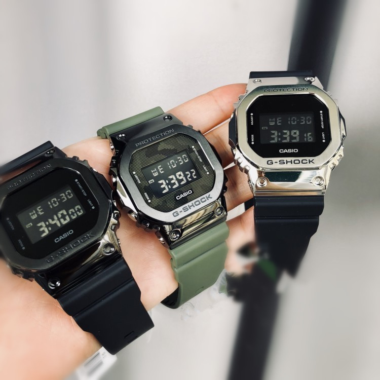 CASIO卡西歐G-SHOCK金屬GM-5600-1 5600B-1 5600B-3 S5600PG手錶