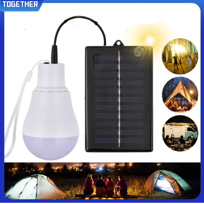 Toge 戶外野營 Led 燈泡太陽能電池板供電高亮度帳篷燈,適用於戶外室內