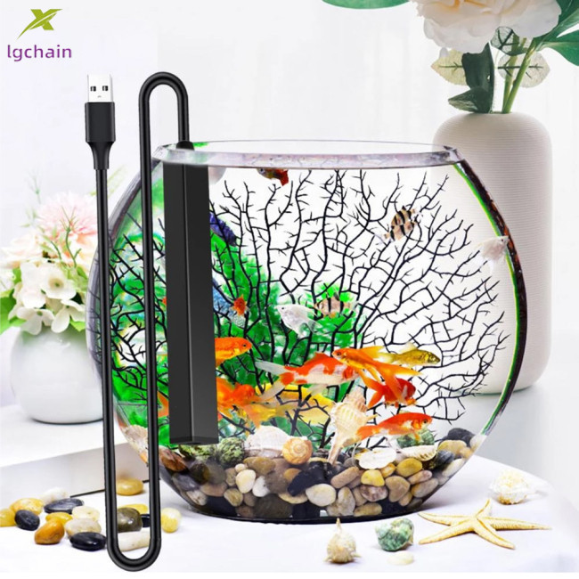 清倉折扣!! 水族魚缸迷你加熱器 5w/10w 低壓 Usb 加熱節能寵物飲水機