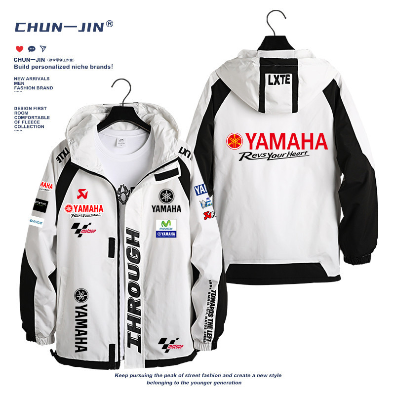 雅馬哈Yamaha機車重機車愛好者春秋夾克 騎行外套衝鋒衣夾克