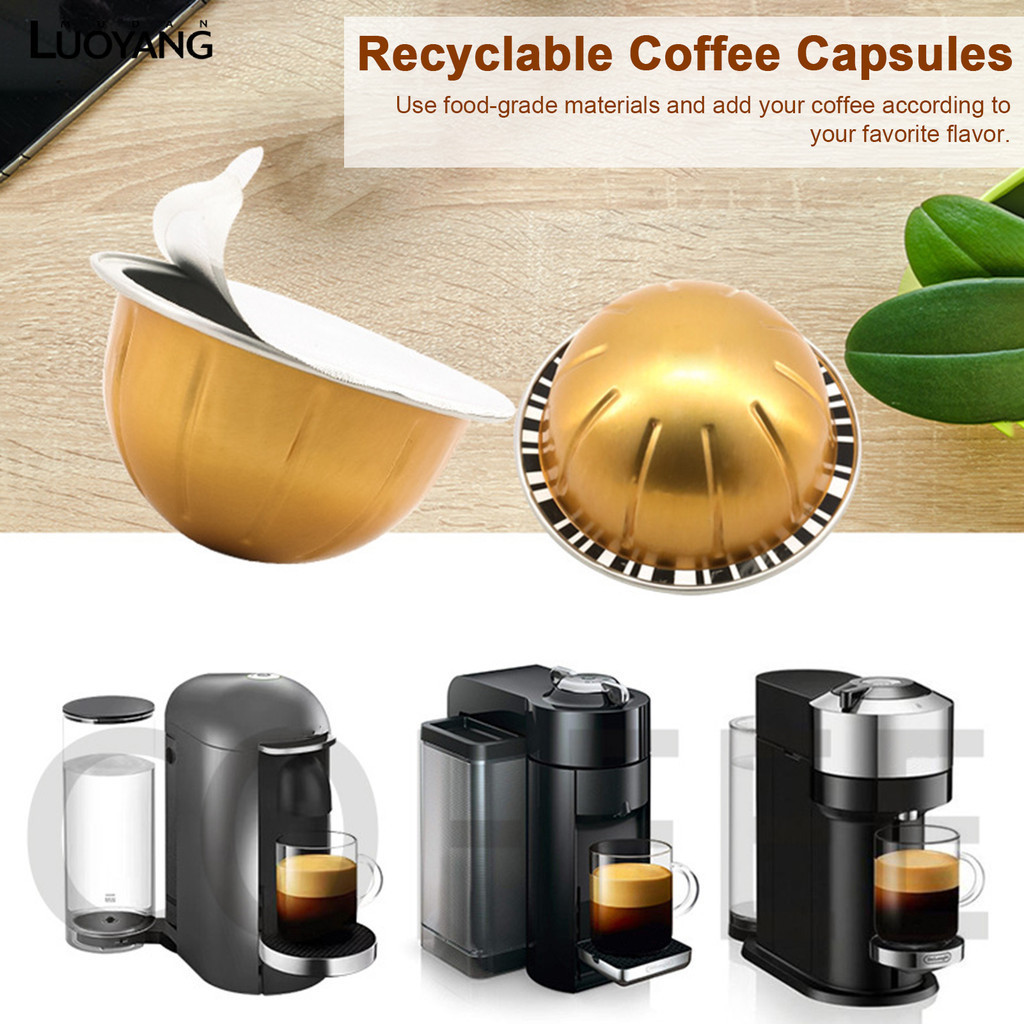 洛陽牡丹 兼容Nespresso Vertuo咖啡膠囊機DIY可循環使用咖啡Vertuo膠囊殼