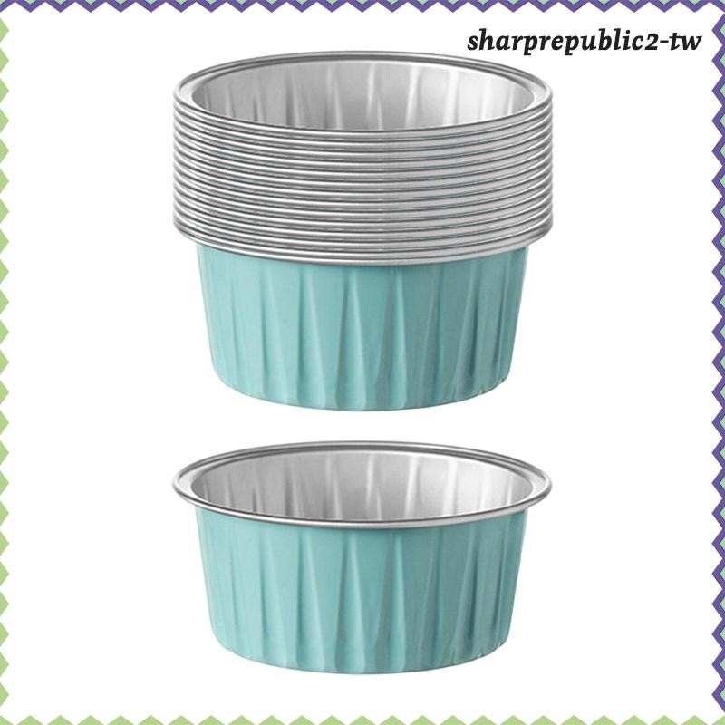 [SharprepublicefTW] 3x15 片箔烘焙杯、鋁製鬆餅杯、紙杯蛋糕架罐、紙杯蛋糕和鬆餅襯墊,適用於餅乾、