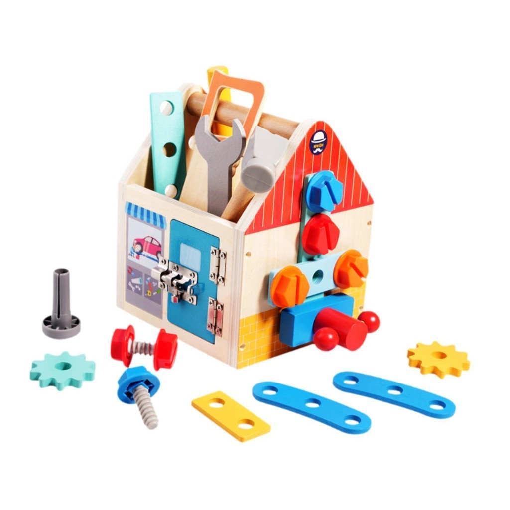 [Perfeclan5twTW] 工具箱套裝早教玩具蒙台梭利兒童學齡前幼兒
