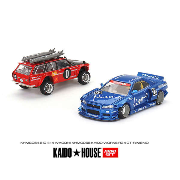 現貨 Kaido House + MINIGT 天際線 GT-R (R34) 得勝510 合金車模