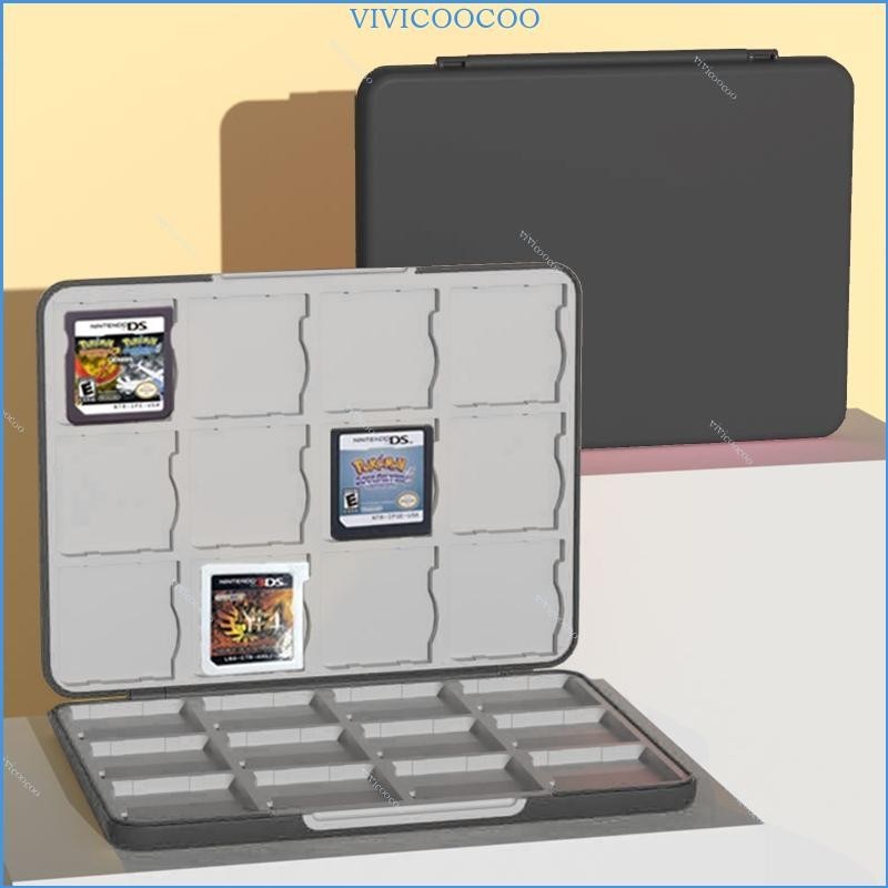 Vivi 24 合 1 遊戲卡用於 3DS 墨盒存儲盒支架矽膠磁鐵盒
