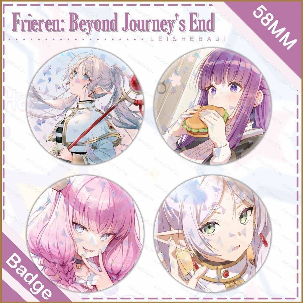 Sy Frieren Beyond Journeys End 激光徽章送給女孩的禮物動漫收藏紀念品 Frieren Fe